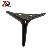 Pieds de table en acier robuste pour canapé d'angle - Meubles en métal de style industriel avec support de montage (OEM en vrac)