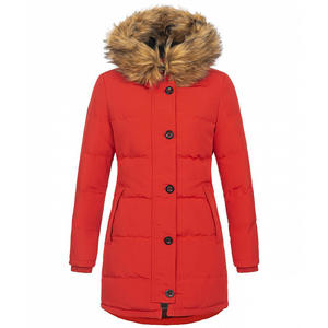 2025 hiver femmes pour <span class=keywords><strong>Amazon</strong></span> à capuche Polyester veste lapin vison à manches longues mi-longueur Parka respirant fermeture éclair manteau - Product Image 2