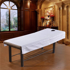 Al por mayor de poliéster de algodón blanco de 1cm de mesa de masaje de la hoja - Product Image 3