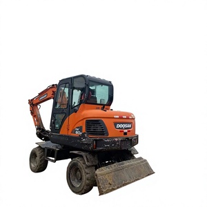 South Korea Doosan DX60W-9C Wheeled <b>Second</b>-<b>hand</b> Excavator, Road Mobile Machinery, High Cost Performance - Product Image 1