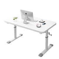 Table de jeu réglable en hauteur à manivelle, bureau d'étude blanc pour étudiants, vente en gros d'usine