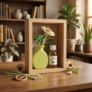 Coffret cadeau d'aromathérapie en bois, kit d'huiles essentielles, boîte cadeau décorative pour la maison, le spa, la chambre - Product Image 2