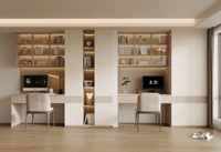 Armoire à livres moderne en bois à 6 niveaux et écologique avec porte cachée pour la maison, le bureau et le salon.