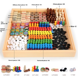 Juego <span class=keywords><strong>de</strong></span> Mesa Educativo Multifuncional, <span class=keywords><strong>Ajedrez</strong></span> Divertido <span class=keywords><strong>de</strong></span> Madera, Multijuego en Uno, <span class=keywords><strong>Ajedrez</strong></span> Volador para Niños - Product Image 3