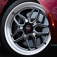 Rines de Aleación Forjados Negros Personalizados de 15x10 17x10 con Sistema Beadlock 5*114.3 5*120 para Carreras de Drag, para SRT8 Hellcat SS Mustang