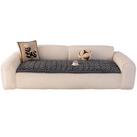 Housse de canapé épaisse et moelleuse en peluche, housse de protection de canapé durable, antidérapante et lavable pour chiens et chats, utilisable toute l'année