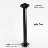 Pieds de table réglables pour camping-car, accessoires intérieurs en aluminium pour camping-car, accessoires de table pour yacht et marine, pied de table en aluminium rotatif et détachable
