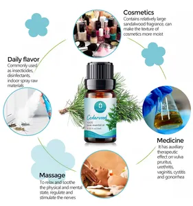 Fabrika fiyat sedir ağacı yağ toptan toplu ücretsiz örnek cedarwood uçucu yağ private label saf doğal organik sedir ağacı yağı - Product Image 3