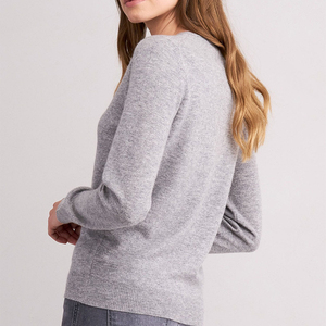 Suéter de Cachemira de punto suave cálido cómodo de ocio para <span class=keywords><strong>mujer</strong></span> de otoño e invierno personalizado cárdigan de <span class=keywords><strong>lana</strong></span> merina - Product Image 4