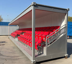 Tribuna Portatile Prefabbricata in Container, Panchine per Calcio 20ft 40ft, Tribuna per Spettatori Sportivi per Scuole e Parchi - Product Image 3