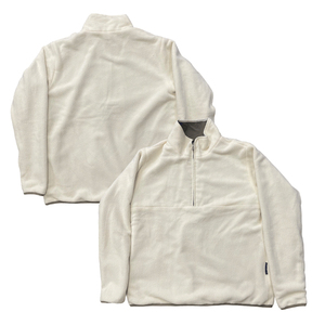 Men's Streetwear Half-Zip <b>Fleece</b> Hooded <b>Jacket</b> Custom Warm Casual Adult <b>Fleece</b>-<b>Lined</b> Sweatshirt <b>Jacket</b> - Product Image 1