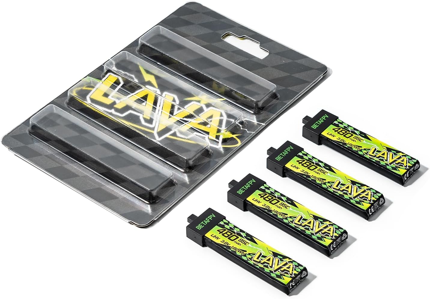 4 pièces 480 mAh