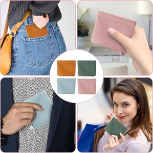 Pochette porte-monnaie mini en cuir écologique à clip magnétique pour écouteurs et monnaie - Product Image 5