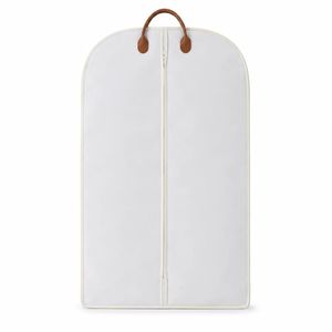 Sac de transport pour vêtements en tissu Oxford avec logo personnalisé, housse de costume durable à fermeture éclair avec poignée pour commandes en gros et voyages - Product Image 1
