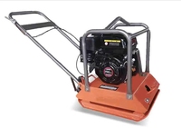 Compacteur à plaque poussoir à main Compacteur moteur 5,5 HP Réservoir d'eau pour la construction routière