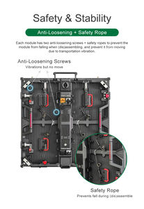 Panel LED de Alquiler para Interiores, Flexible, de 500x500 mm, a Todo Color, P3.91, Pantalla LED de Alto Brillo Diecast <span class=keywords><strong>Nova</strong></span> - Product Image 4