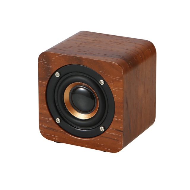 Q10 Portable Desktop Wooden Mini Speaker 6.0 Channel Retro Wood Grain BT Wireless Speaker for Home Theatre Computer Mobile Phone