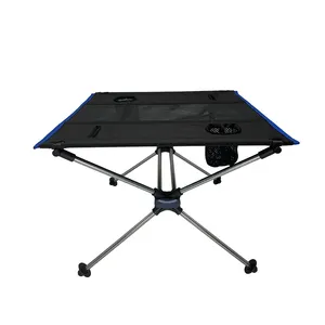 OEM Available Lightweight Small Square Portable Aluminum Camping Outdoor Dining Foldable Folding Table
