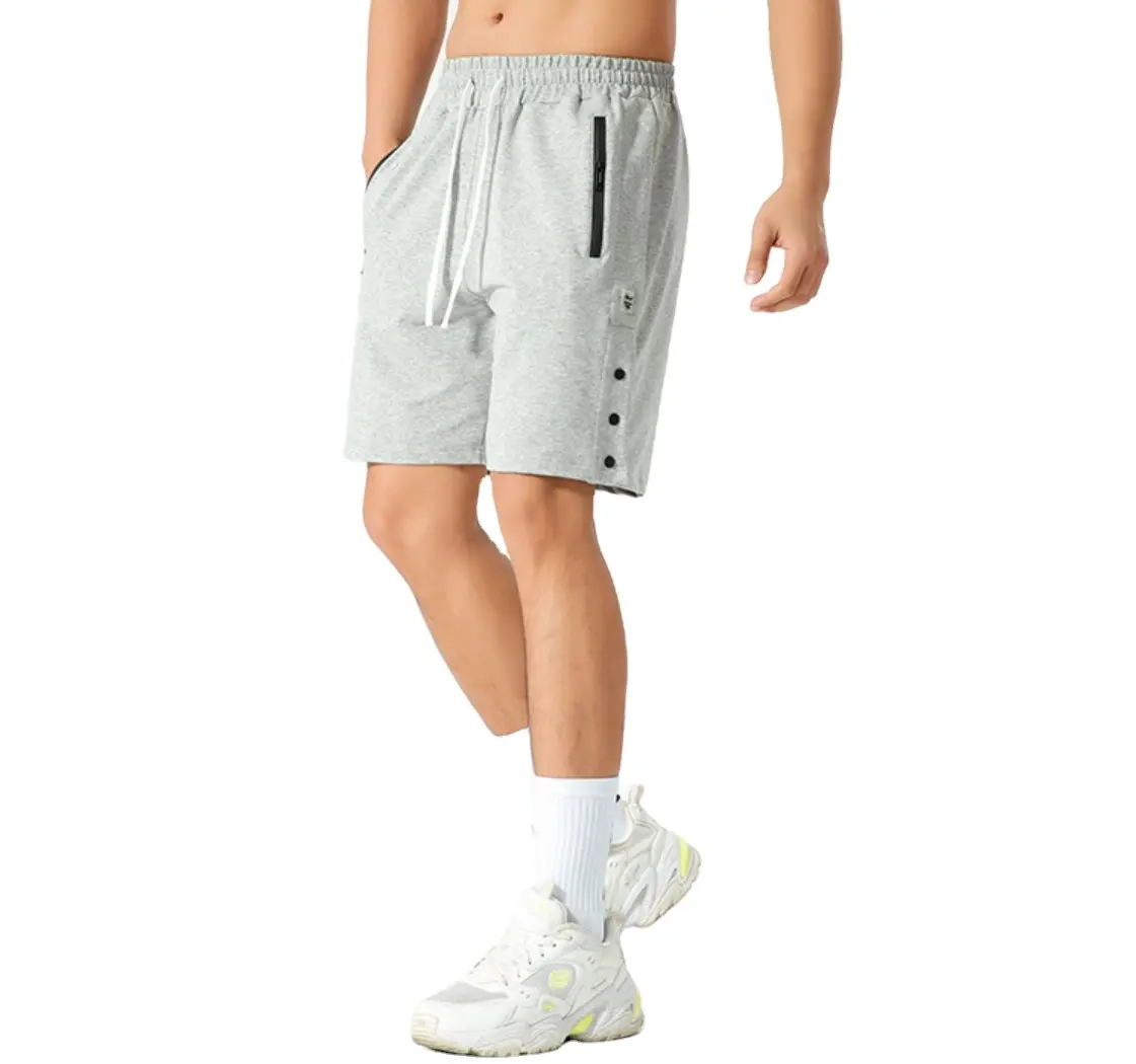 Shorts de algodão masculinos, de alta qualidade, novos esportes, fitness, ar livre, casual, secagem rápida, calções de malha, para treinamento, calças de corrida