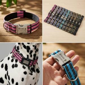 YG-106 Kerah Reflektif Sederhana Modis Berbahan Nilon Bergaris yang Bernapas - Product Image 3