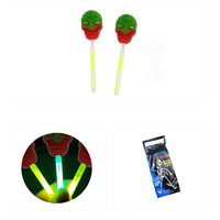 Sucettes lumineuses en forme de bloc fluorescent pour Halloween, douces et fruitées, enrobées de sucre, bâtonnets lumineux, sac