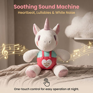Juguete relajante de peluche <span class=keywords><strong>para</strong></span> bebé, muñeco de animales bonitos con luz musical, juguete de peluche <span class=keywords><strong>para</strong></span> dormir cómodo <span class=keywords><strong>para</strong></span> bebé <span class=keywords><strong>para</strong></span> niño pequeño - Product Image 1