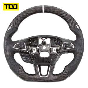 Volante de Fibra de Carbono Real TDD Compatible con Ford Focus MK3 MK2 ST RS 2015 2016 2018 2019 - Product Image 4