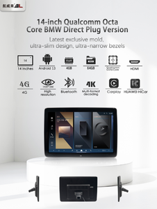 Gran Oferta para <span class=keywords><strong>BMW</strong></span> X5 X6 X7 Serie 5 7, Pantalla Táctil Inteligente de 14 Pulgadas 4+64G, TV para Reposacabezas, Android 13, Sistema de Entretenimiento para Asientos Traseros, Tablet para Auto - Product Image 4