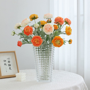 Flor Artificial de Gardenia y Peonía, Flor de Seda de 3 Cabezas, Decoración para Bodas y Hogar, Accesorios para Fotografía en Exteriores - Product Image 3