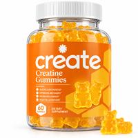 Gummies de créatine en gros pour la nutrition sportive, pour hommes et femmes, 60 pièces, soutien à la récupération et aux performances, HALAL HACCP