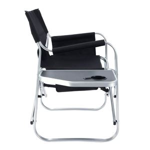 QM Full Back Aluminum Lightweight <b>Chair</b> <b>Camping</b> Folding <b>Directors</b> <b>Chair</b> with Aluminum Side Table Storage Bag - Product Image 3