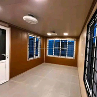 Maisons en conteneurs d'expédition en acier extensibles à 2 étages et 5 chambres, prêtes à être expédiées, 20 pieds, 40 pieds, cube haut, salon, design moderne, villa