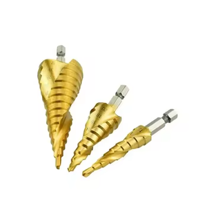 <span class=keywords><strong>Prix</strong></span> d'usine Titane Enduit HSS Métrique Pouce Taille Étape Foret Ensemble - Product Image 6