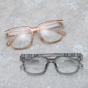 Gafas de vista Psn Square con montura completa, lentes transparentes negras, unisex, montura TR90, tamaño mediano - Product Image 3