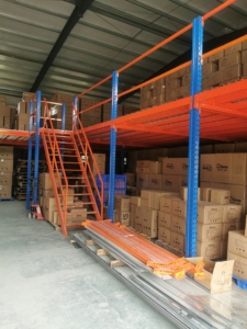<strong>Q235</strong> <strong>Steel</strong> Mezzanine Shelving Warehouse Attic Storage <strong>Rack</strong> - Product Image 4