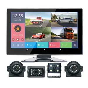 4/6 Channel Android 10.0 Adas Car Dvr Camera Video Recorder 10.1 inch Rearview Mirror 4g Gps Navigation BSD DMS Wifi Dash Cam