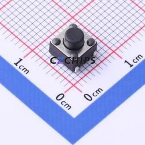 TS-1036U-A4B3-D2 Tactile Switch SMD-4P,6x6mm Switch Single Pole Single Throw Round Button 2.5N Vertical Mount - Product Image 1