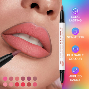 Delineador de labios mate a prueba de agua y manchas, personalizable, vegano, libre de crueldad animal, brillo labial líquido de alta pigmentación, de larga duración. - Product Image 6