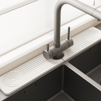 Tapis de séchage rapide pour robinet de cuisine en pierre de diatomite, tapis de robinet en pierre à séchage ultra-rapide