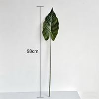 Feuilles de Caladium Artificielles Imprimées en 3D Effet Réel, Grandes Plantes Tropicales Simulées pour la Décoration de la Maison, des Mariages, des Fêtes et des Bureaux