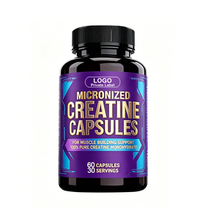 Cápsulas de Monohidrato de Creatina Micronizada de Marca Privada, Suplementos para Antes del Entrenamiento, para Aumentar el Tamaño y la Fuerza Muscular, Desarrollo Muscular - Product Image 1