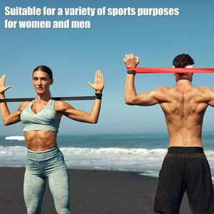 Fasce Elastiche per <span class=keywords><strong>Esercizi</strong></span> in Latex <span class=keywords><strong>con</strong></span> Logo Personalizzato, Bande di Resistenza per Yoga e <span class=keywords><strong>Fitness</strong></span> per Uomini e Donne - Product Image 5