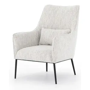 북유럽 게으른 덮개를 씌운 악센트 의자 패브릭 안락 의자 현대 럭셔리 라운지 의자 거실 안락 의자 현대 발판