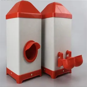 Dispensador automático de alimentación para granja de pollos Kit de bebedero para pollitos/codornices/palomas