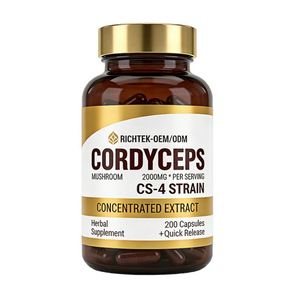 Hoogwaardig supplement kruidenextract 3000mg <span class=keywords><strong>Cordyceps</strong></span> Sinensis <span class=keywords><strong>extract</strong></span> capsule - Product Image 5
