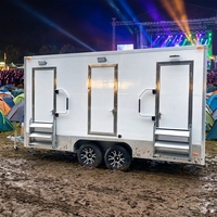 Toilettes mobiles de luxe sur mesure de qualité supérieure, salle de bain portable, toilettes de camping
