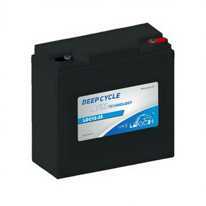 Batterie AGM à décharge profonde LEOCH 12V 25Ah BCI Groupe 27 F-GD12-25 pour systèmes de stockage d'énergie solaire - Product Image 3