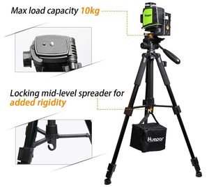 Niveaux Laser <span class=keywords><strong>Huepar</strong></span> TPD14 1.5kg rotatif 360 degrés universel réglable en alliage d'aluminium outil de nivellement trépied - Product Image 2