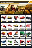 Tracteurs agricoles compacts 4x4 mini 50cv 70cv 80cv 100cv à bas prix