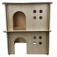 Maison pour animaux de compagnie en bois poli personnalisé pour hamsters chinchillas cochons d'inde signe mural cachette cage artisanat en bois boîtes en bois